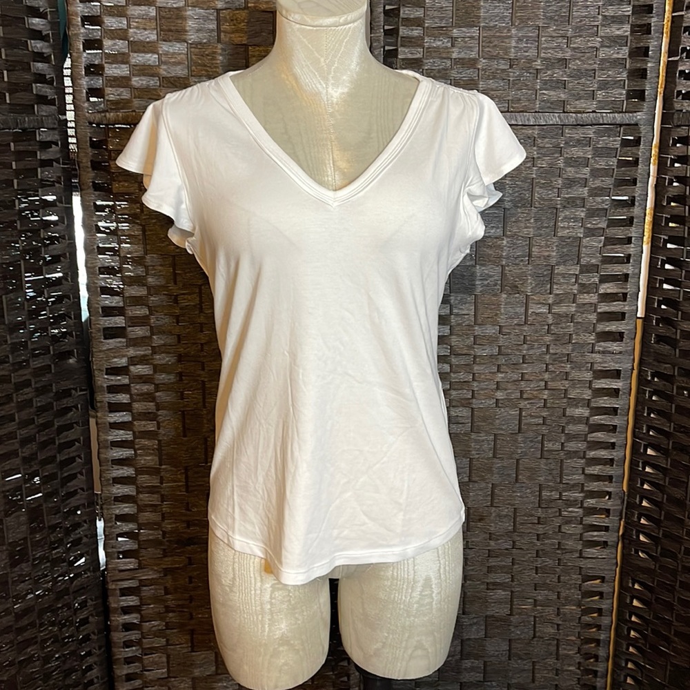 White House Black Market Glamgetter Short Sleeve Tee Size Small
